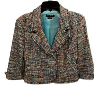 Tweed Silk Blend Blazer - Ice Girl Women’s Size M